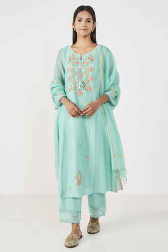 Suditi Kurta Set, Sage Green, image 1